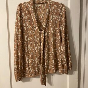 MAX STUDIO Floral Pink Blouse